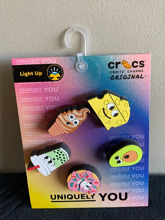 CROCS Other - CROCS Kids Light-Up Jibbitz Charms - Yellow, Pink, Green, Brown, Blue
